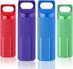 4 Pcs Portable Keychain Pill Holder Pill Organizer Travel Waterproof Match Container Aluminum Airtight Keychain Container Travel Size Storage Suppleme