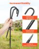 VEVOR Rebar Stakes, 12-Inch, Heavy-Duty 0.4 in Diameter J Hook, Galvanized Steel Ground Anchors with Chisel Point End & Rust-Resistant Coating