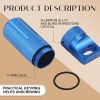 4 Pcs Portable Keychain Pill Holder Pill Organizer Travel Waterproof Match Container Aluminum Airtight Keychain Container Travel Size Storage Suppleme