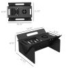 3-in-1 Stove, Wood Burning Firepit, Coffee Table with Quick Assembly and Carrying Bag, Black