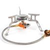 1pc Portable Camping Stoves Backpacking Stove With Piezo Ignition Stable Support Wind-Resistance Camp Stove For Outdoor Camping Hiking Cooking