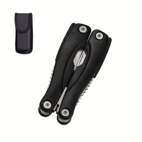 "12-in-1 Adventure Pliers - Premium Stainless Steel Construction for Camping & Emergencies" (Color: Black camping outdoor)